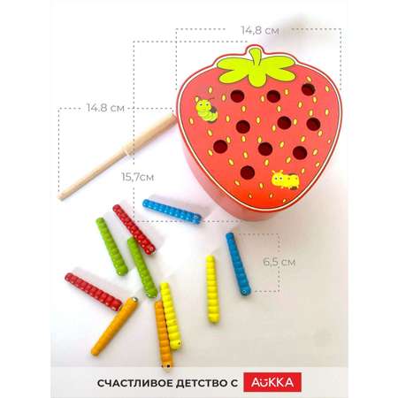 Игрушка AUKKA рыбалка Клубничка