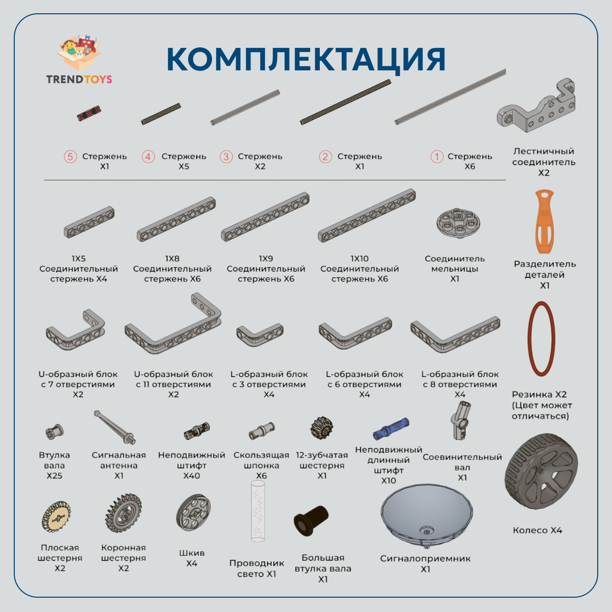 Конструктор TrendToys электронный 201 дет. - фото 5