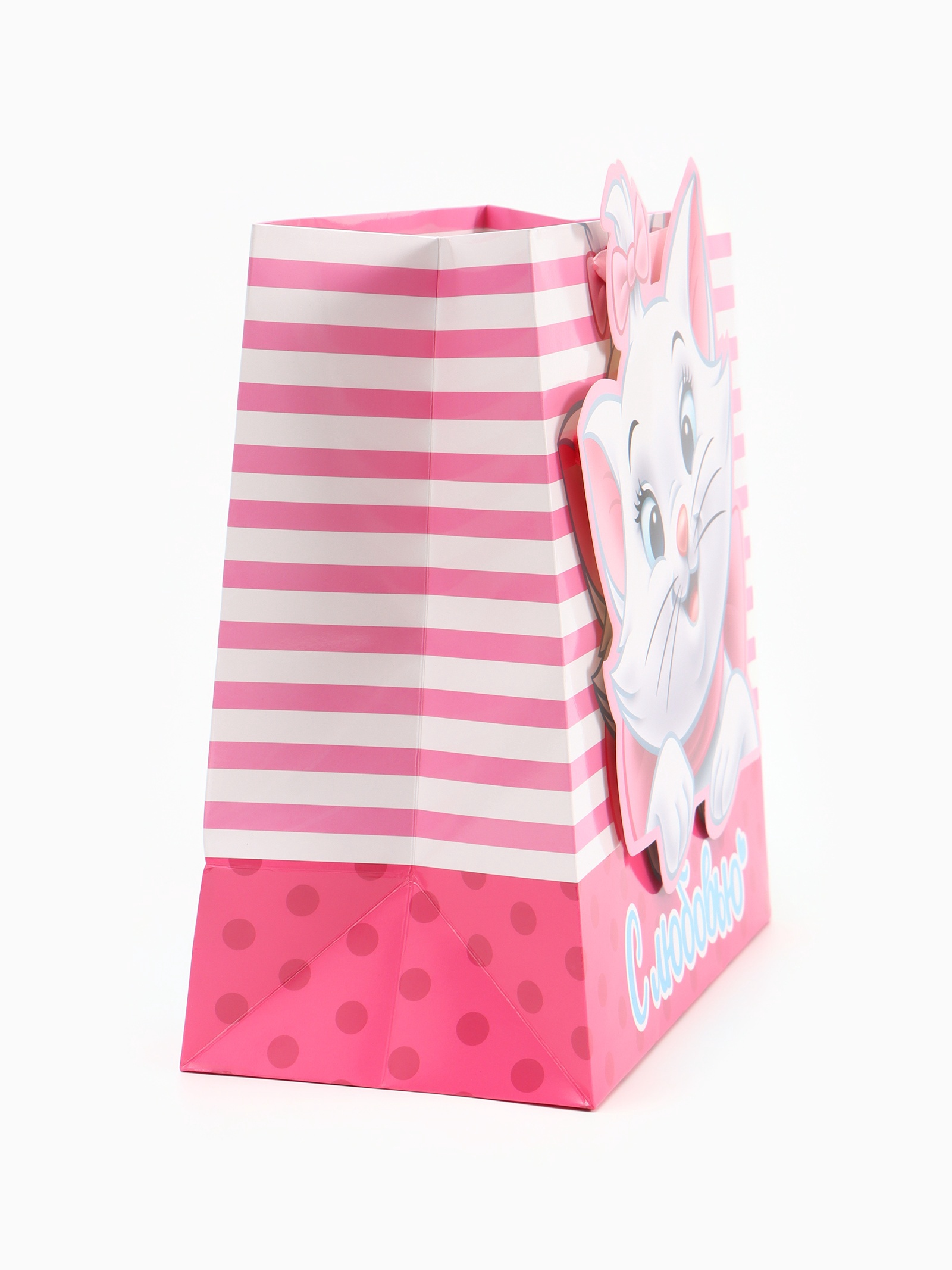 Пакет подарочный Disney Кошечка 30 × 30 × 15 см - фото 4