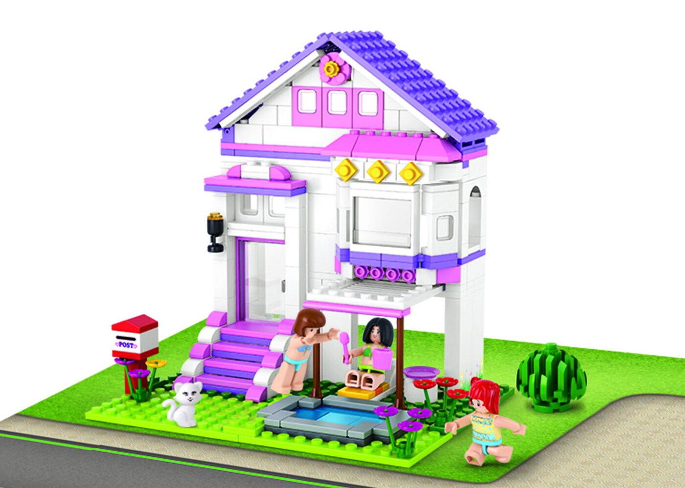 Конструктор SLUBAN Розовая мечта Вилла - фото 2