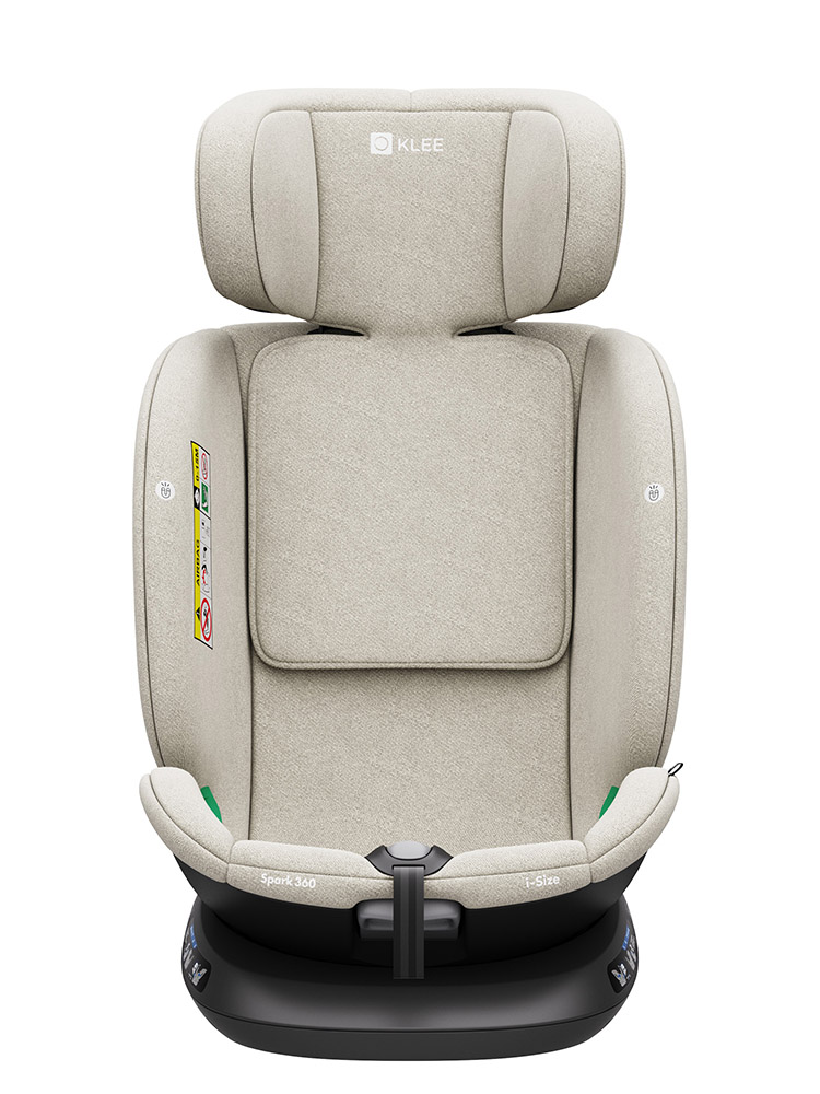 Автокресло KLEE Spark 360 i-Size Isofix 0+/1/2/3 (0-36 кг) бежевый - фото 11