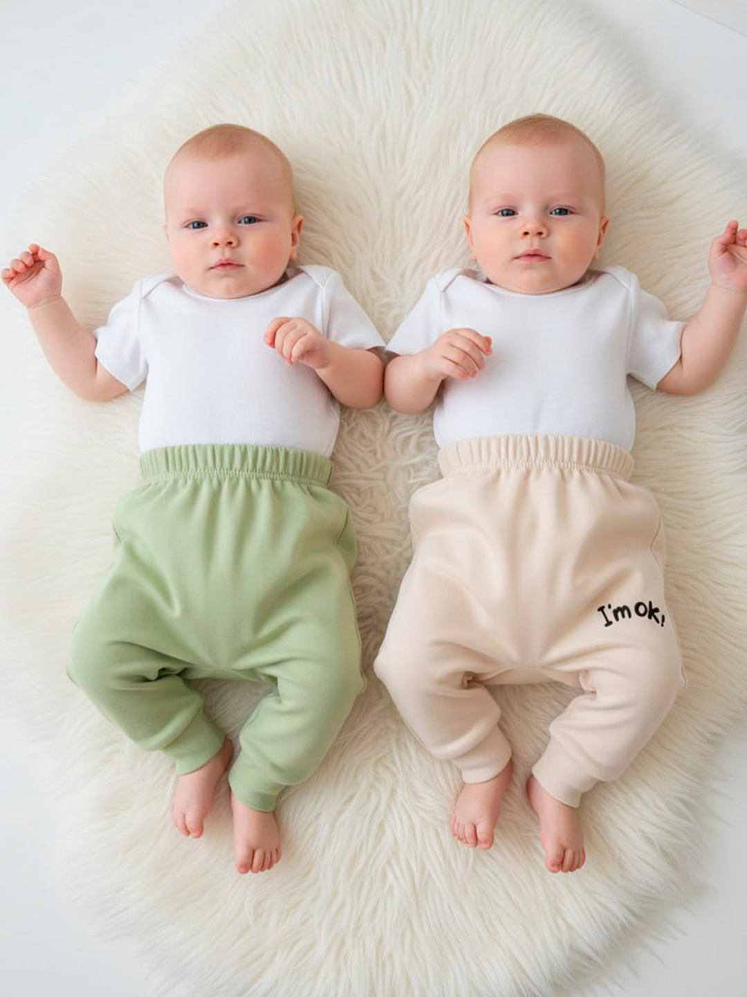 Брюки 2 шт Совенок Дона АД1-302-50/27-28 - фото 1