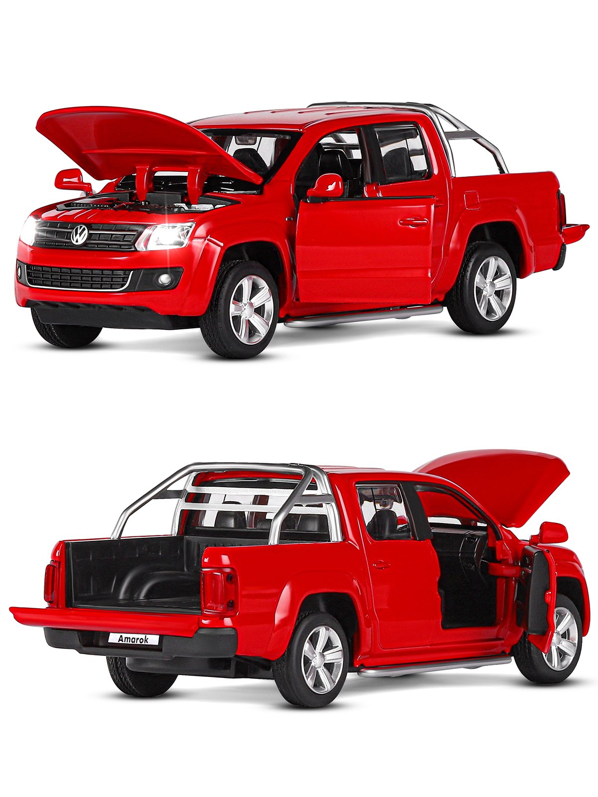 Пикап АВТОпанорама Volkswagen Amarok 1:30 JB1251805 - фото 12