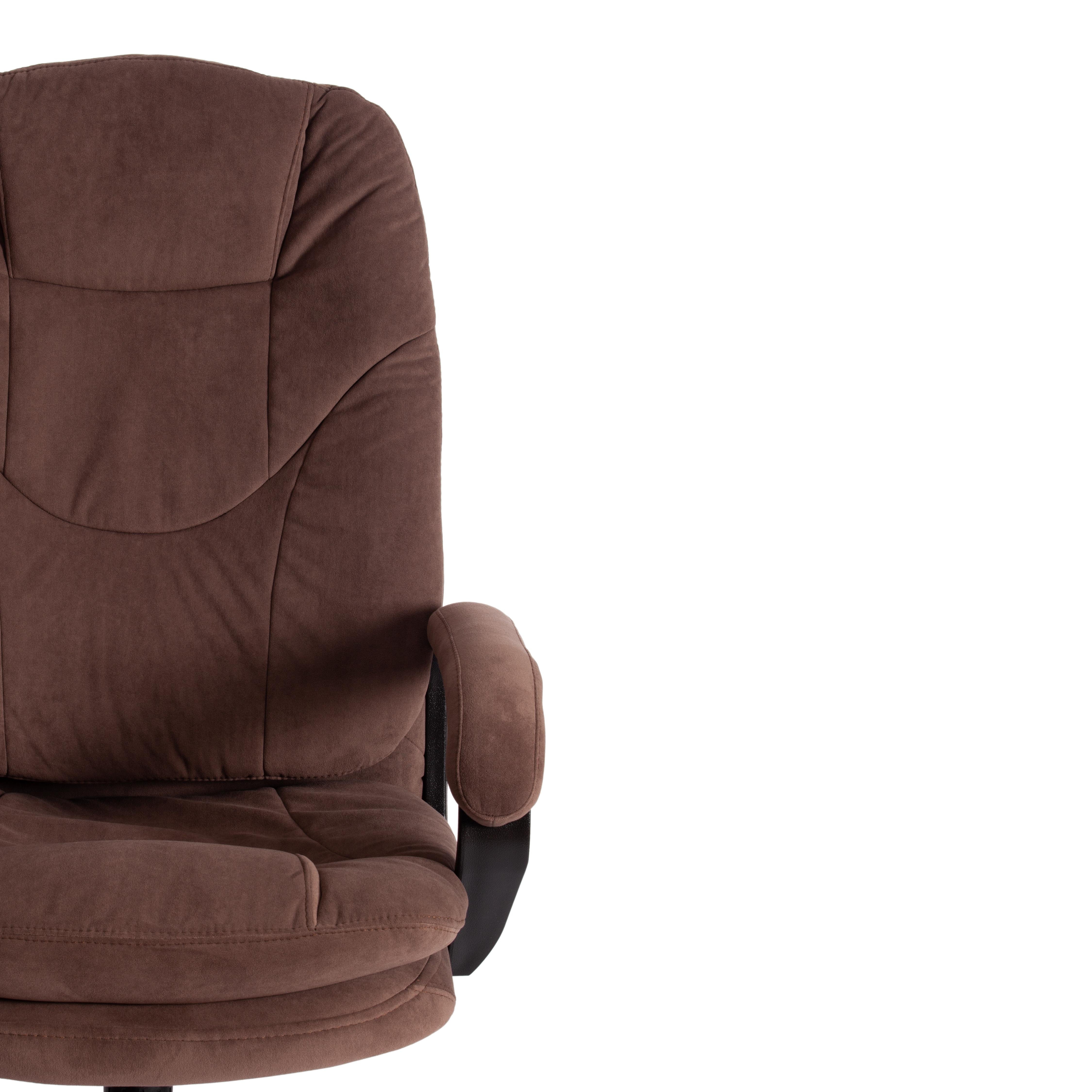 Компьютерное кресло TETCHAIR Комфорт Лт флок коричневый - фото 7