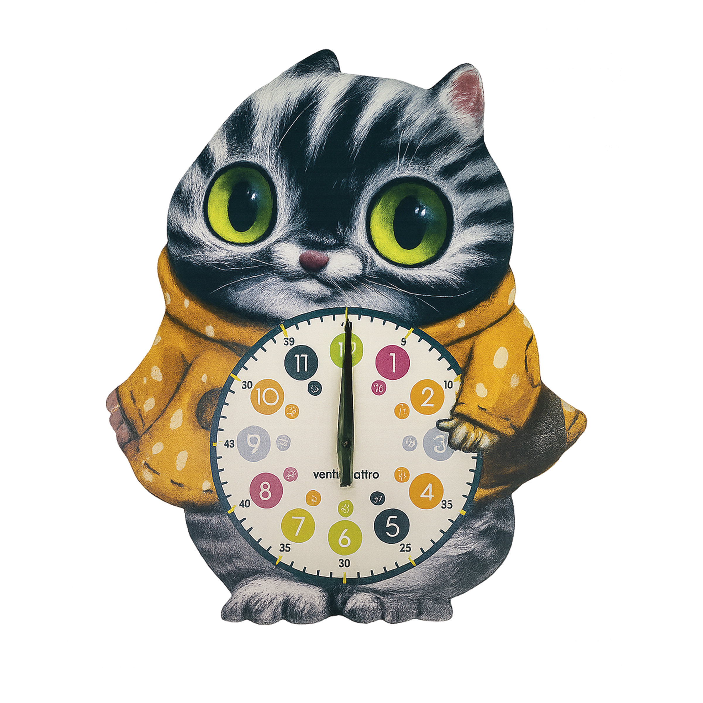 Часы 1TOY настенные детские Кот D 450 мм - фото 2