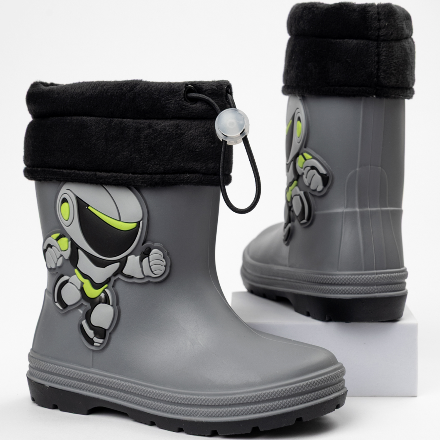 Резиновые сапоги TikkaGo 7B05_2025-05_grey-black - фото 2