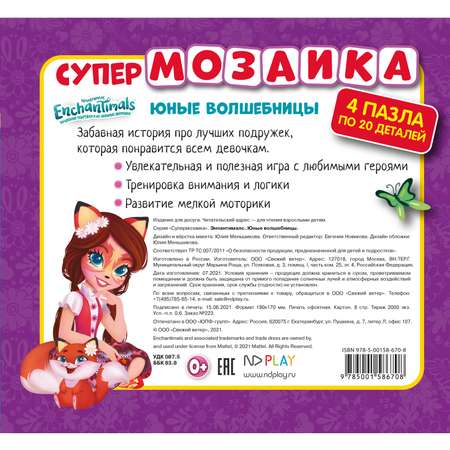 Книга ND PLAY Энчантималс Юные волшебницы