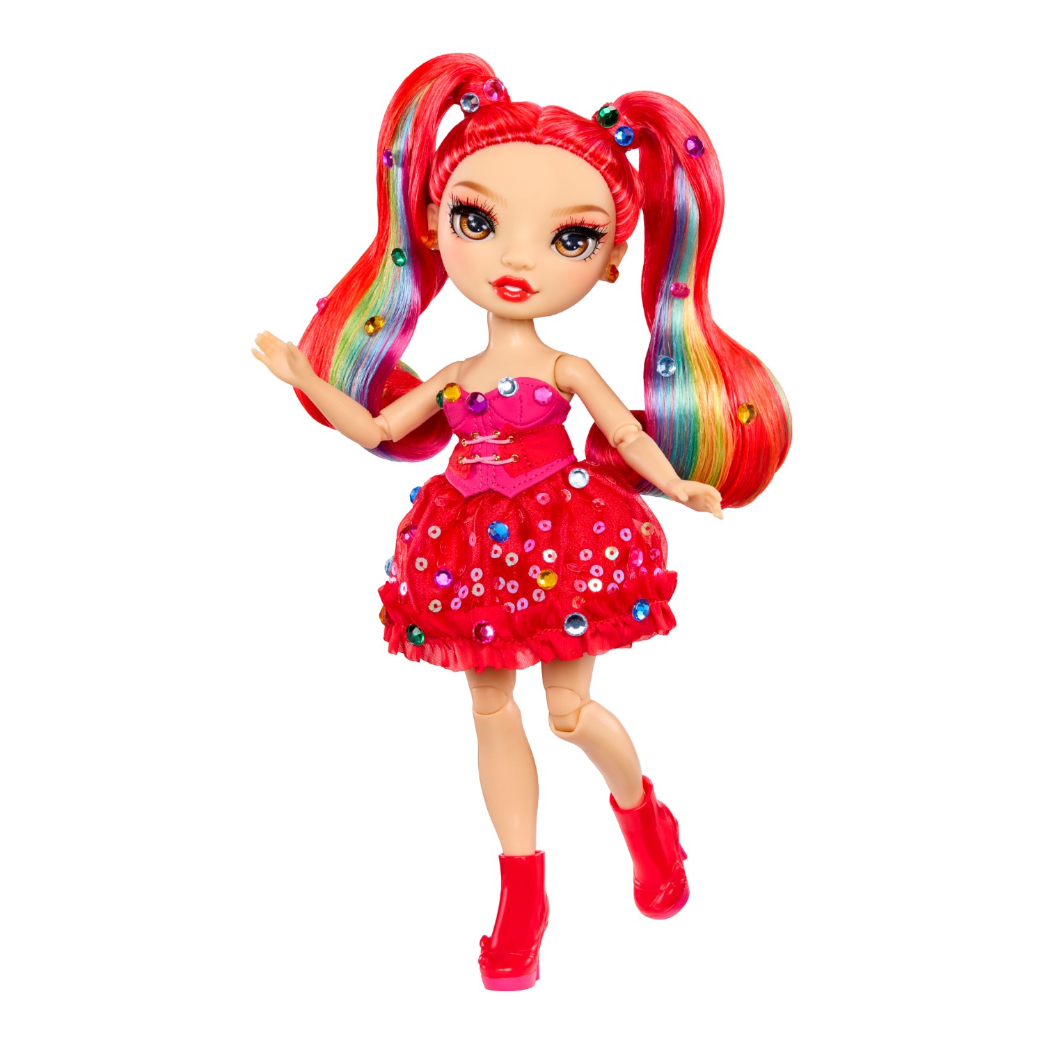 Кукла модельная Rainbow High Dazzling Вивьен красная с акс. 70779 - фото 3