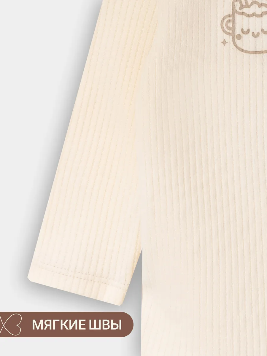 Боди 2 шт Mark Formelle (Марк Формэль) 13018-2/сливочное масло +дымчатая сосна +печать - фото 9