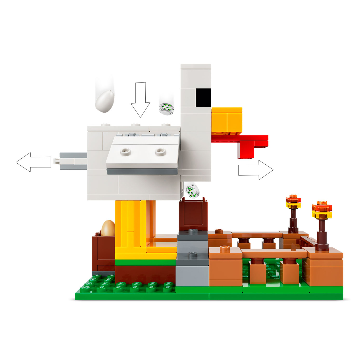 Конструктор LEGO Minecraft Куриная ферма 233 дет. - фото 9