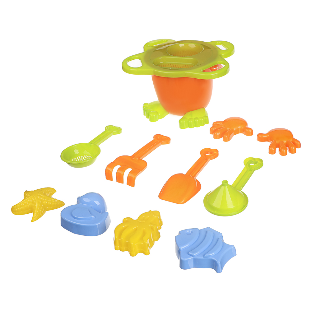 Песочный набор Игроленд Дружок 9 предм. в ассортименте - фото 5