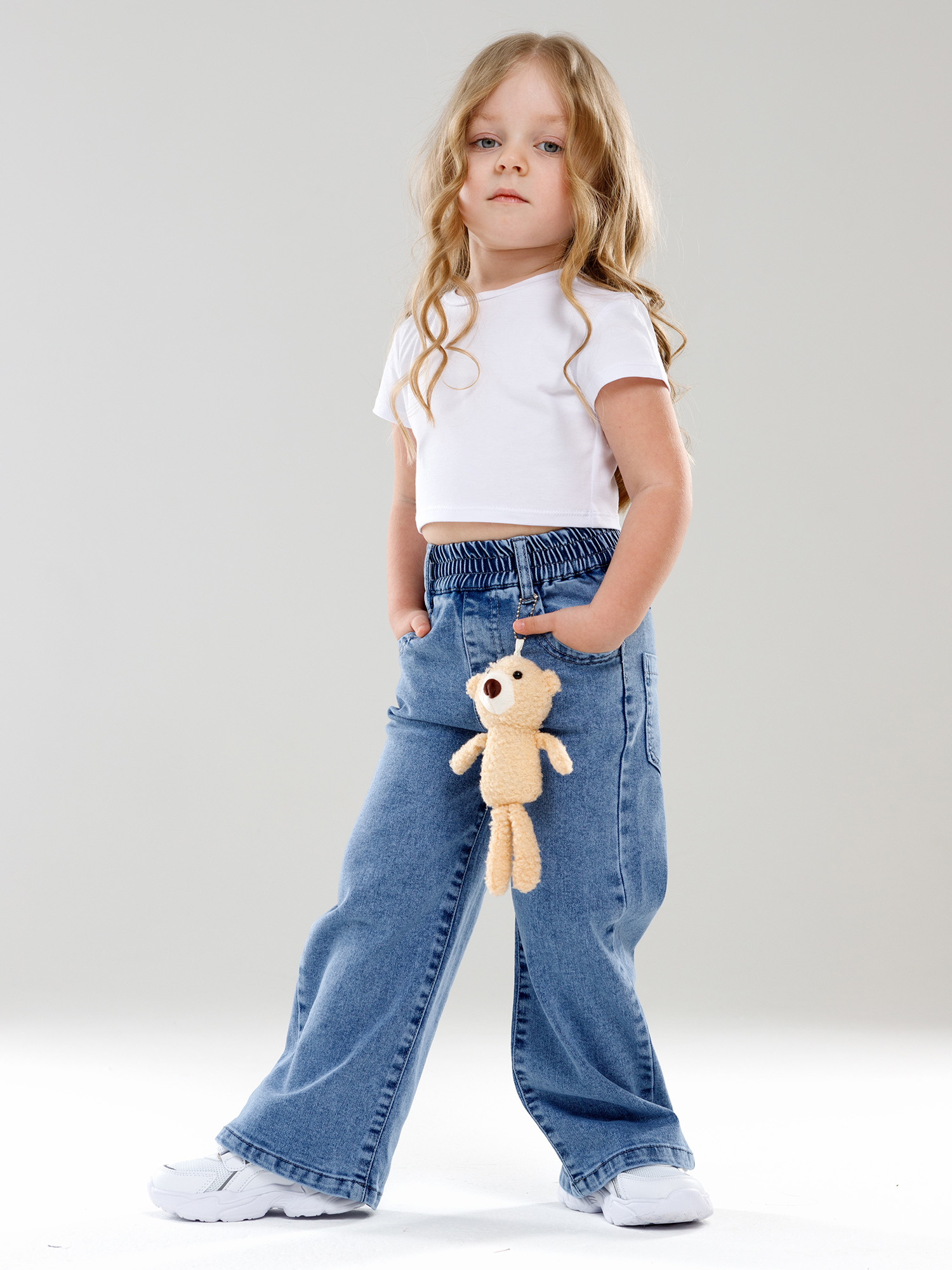 Джинсы-трубы СИНИЙ МИР WD8762-G63 - фото 5