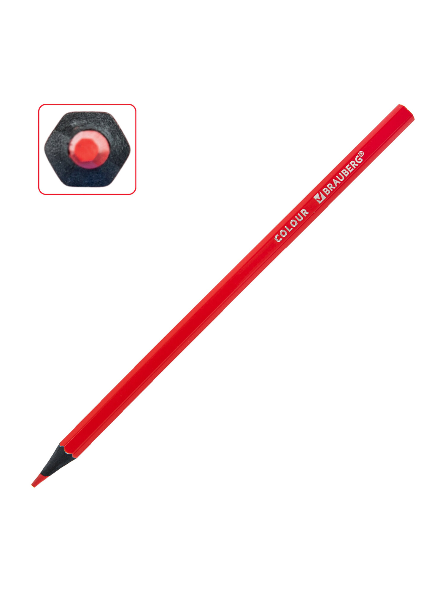 Карандаши цветные Brauberg 12 шт. - фото 8