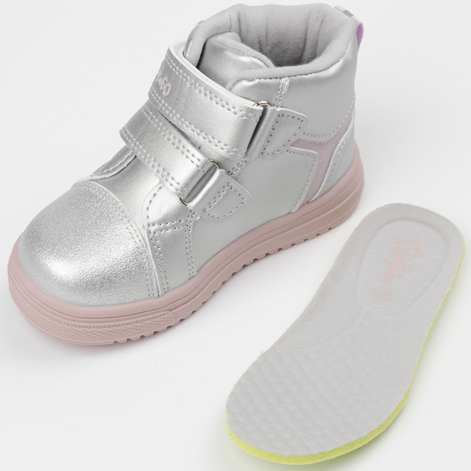 Ботинки TikkaGo 2V16_772607_silver-pink - фото 4