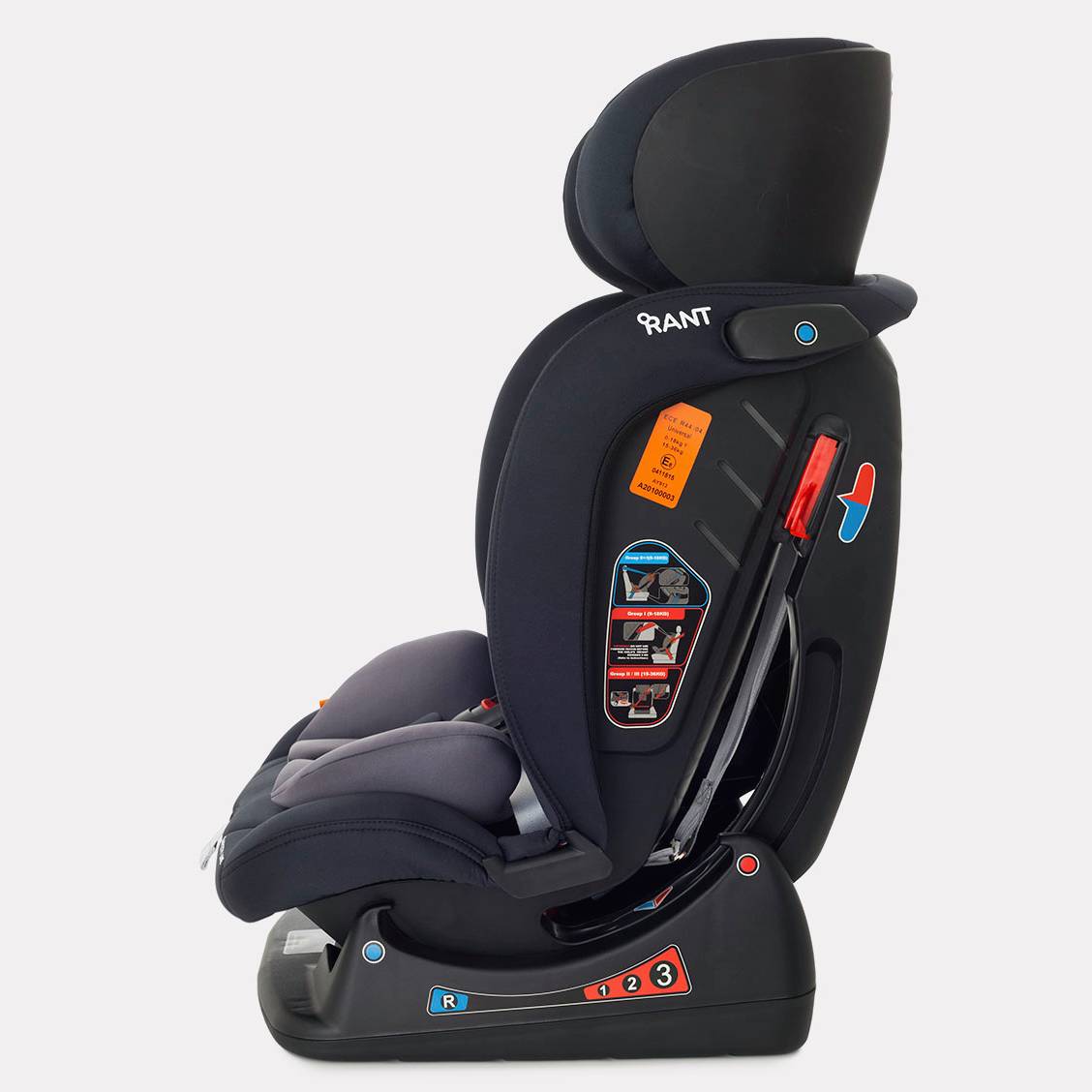 Автокресло Rant Matrix Safety Line Lunar Black 0+/1/2/3 (0-36 кг) - фото 4