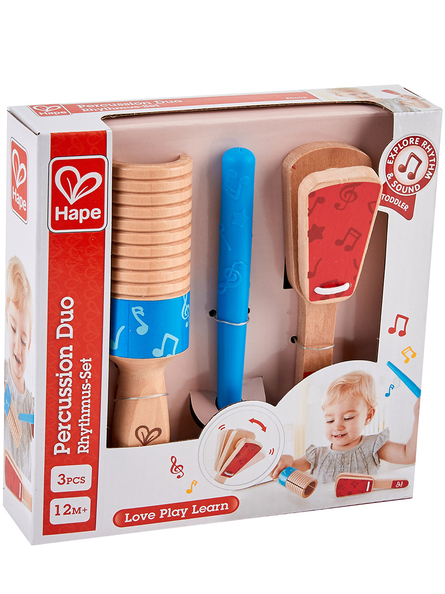 Игрушка музыкальная Hape Трещотка Дуо аксессуар - фото 9