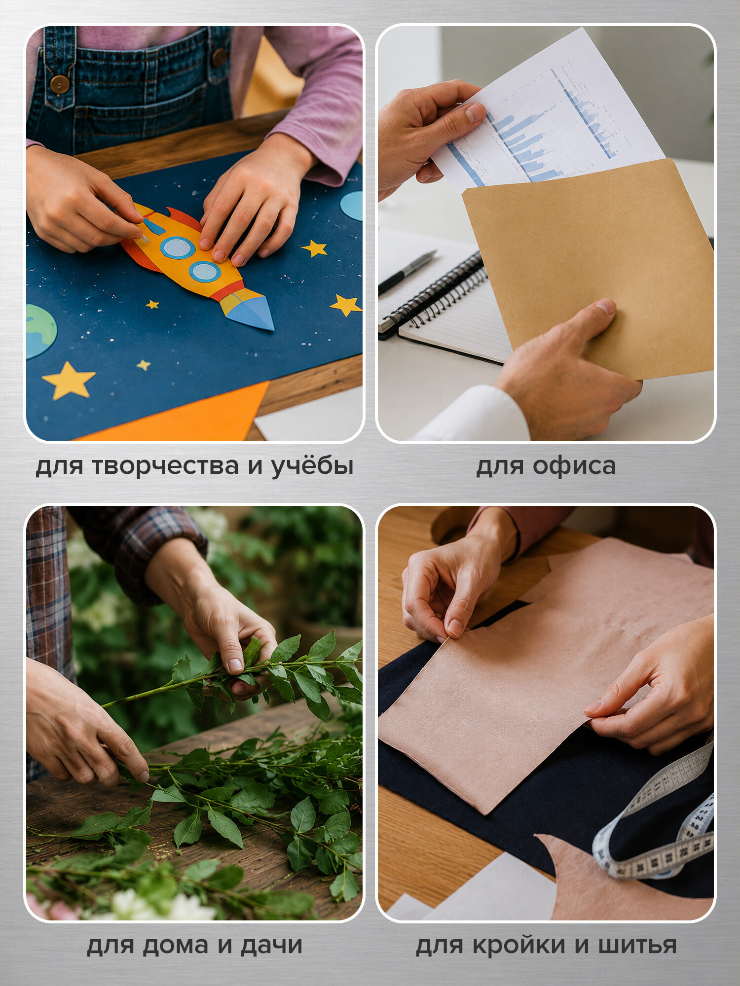 Ножницы канцелярские Brauberg - фото 4