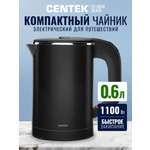 Электрический чайник CENTEK CT-1006 черный 1.7 л двойные стенки LED дисплей сенсор эффект термоса