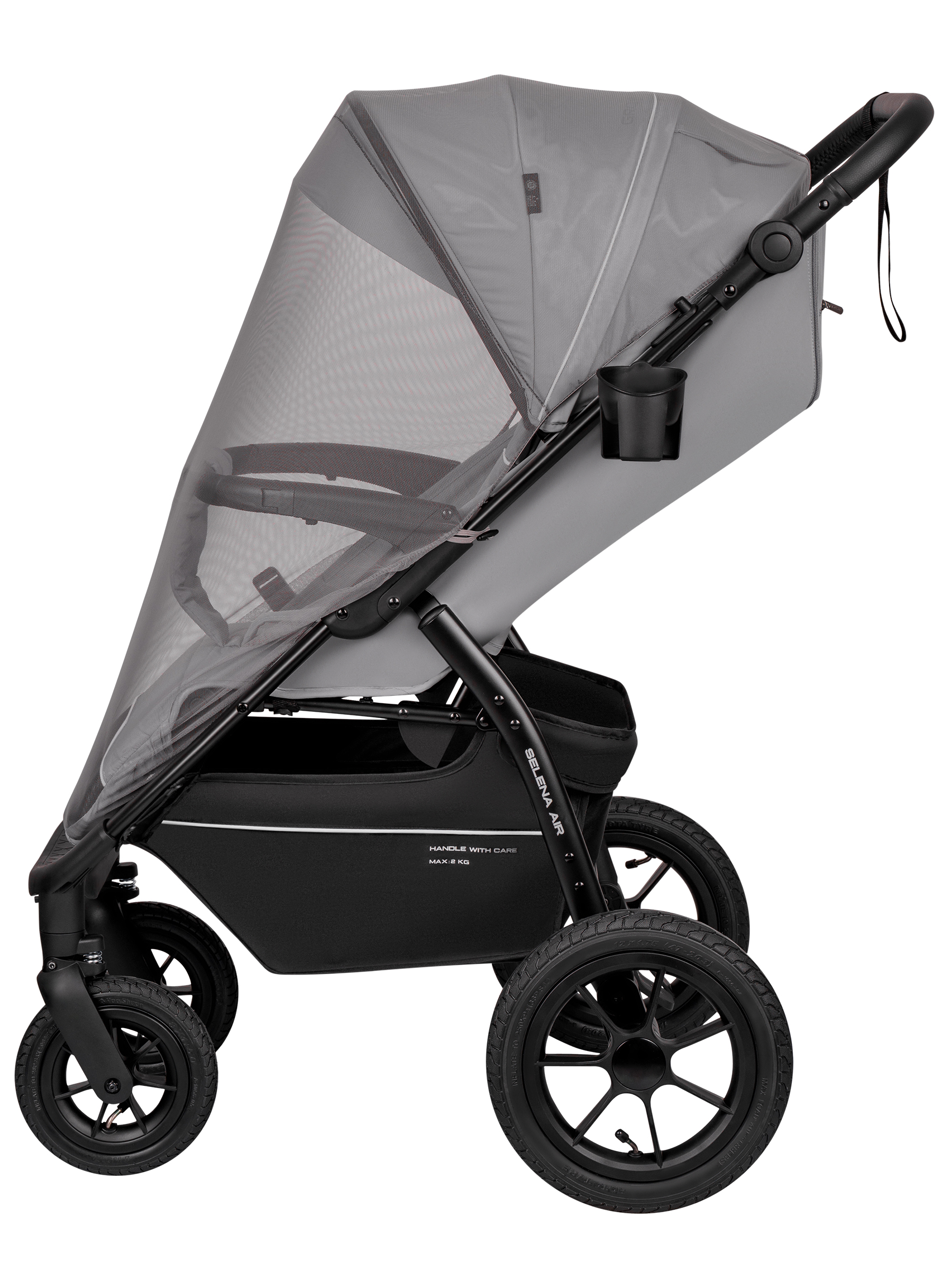 Коляска прогулочная JOVOLA Selena Air new светло-серый - фото 11