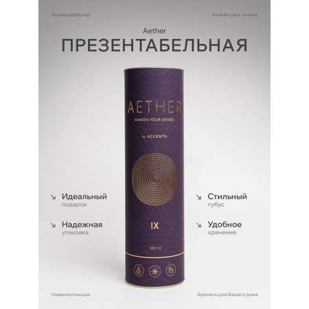 Диффузор с сухоцветами в Премиум тубусе Accents Black Vanilla