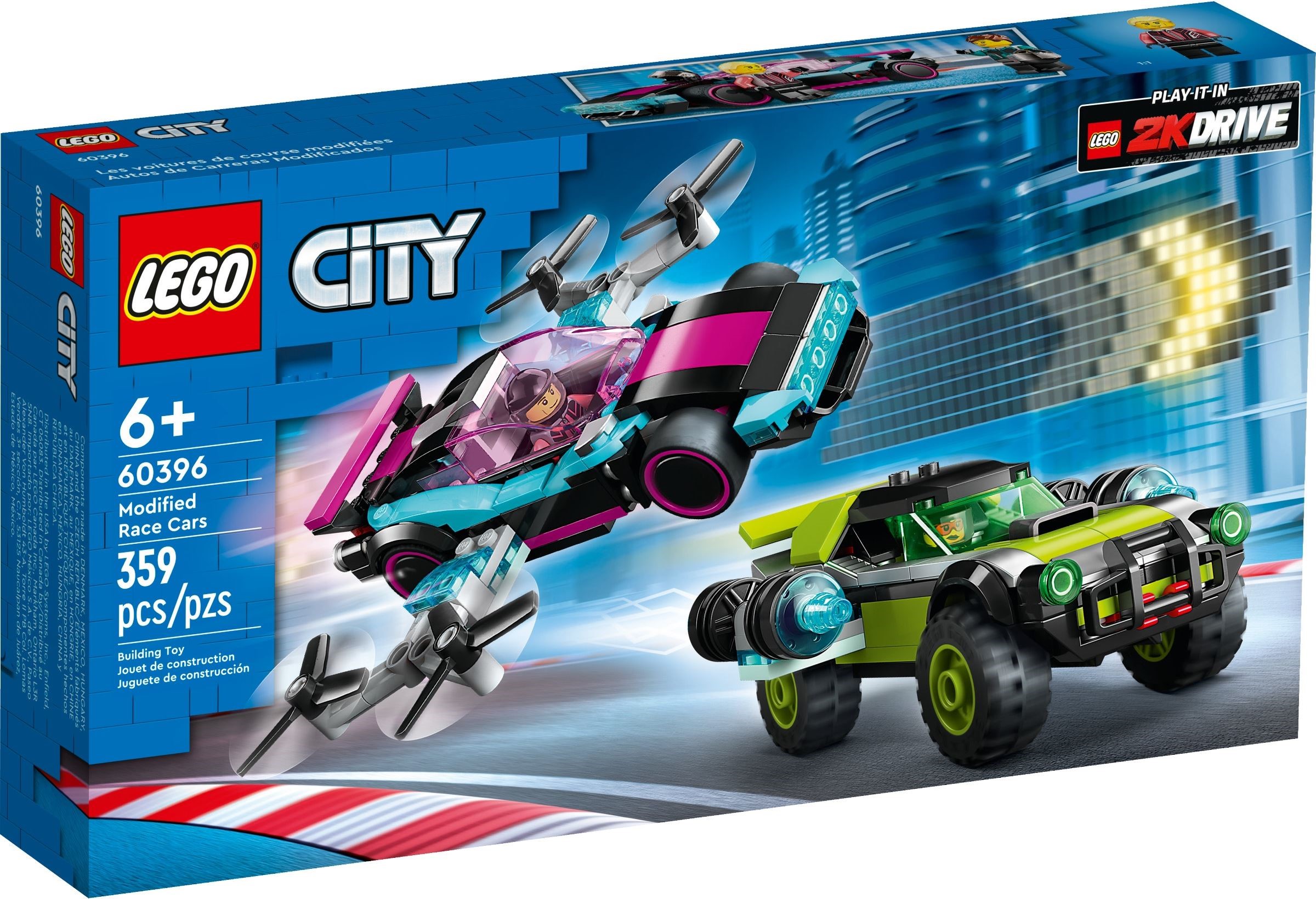 Изображение товара Конструктор LEGO City Гоночные автомобили 60396 - 79 деталей Изображение товара Конструктор LEGO City Гоночные автомобили 60396 - 79 деталей