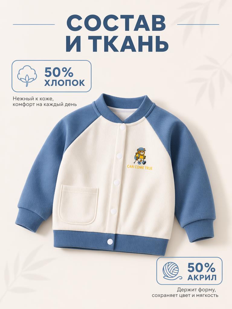 Бомбер Bambooland cardigan_bluebear - фото 3