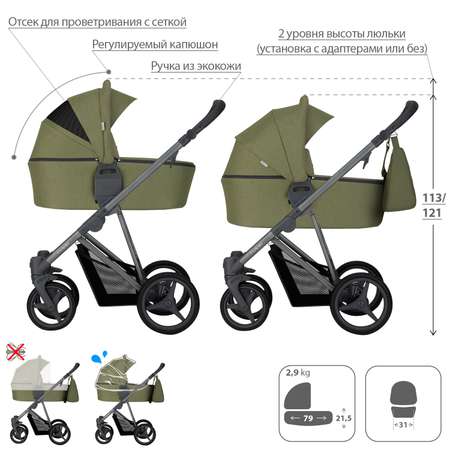 Коляска 2в1 Bebetto Flavio