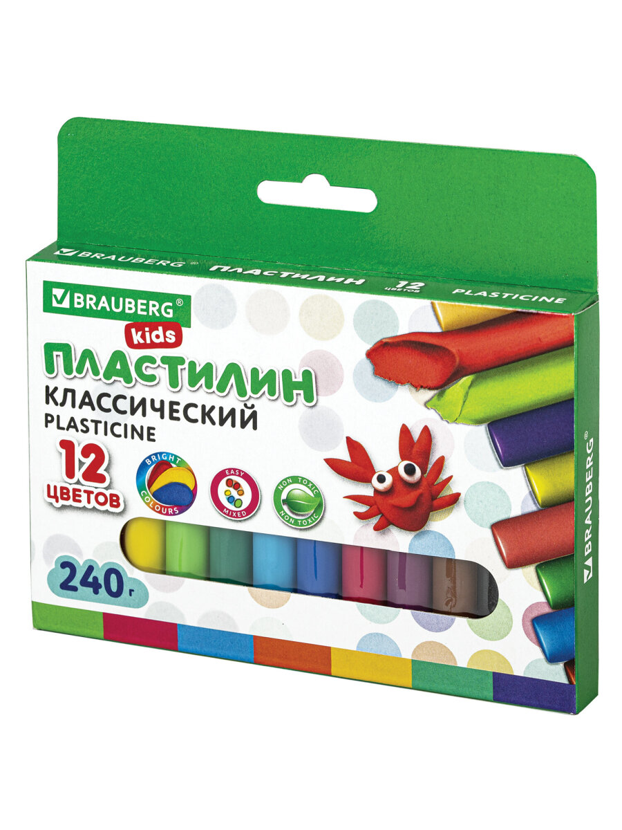 Пластилин Brauberg 12 цв. - фото 8