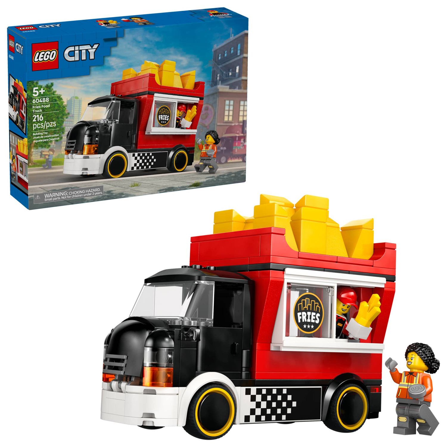 Конструктор LEGO City Грузовик с едой картофель-фри 216 дет. - фото 1