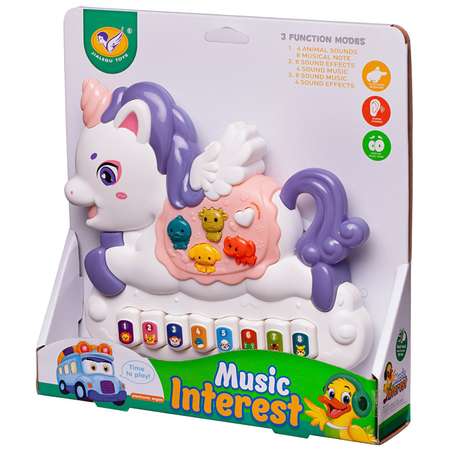 Игрушка музыкальная Junfa Единорог пианино