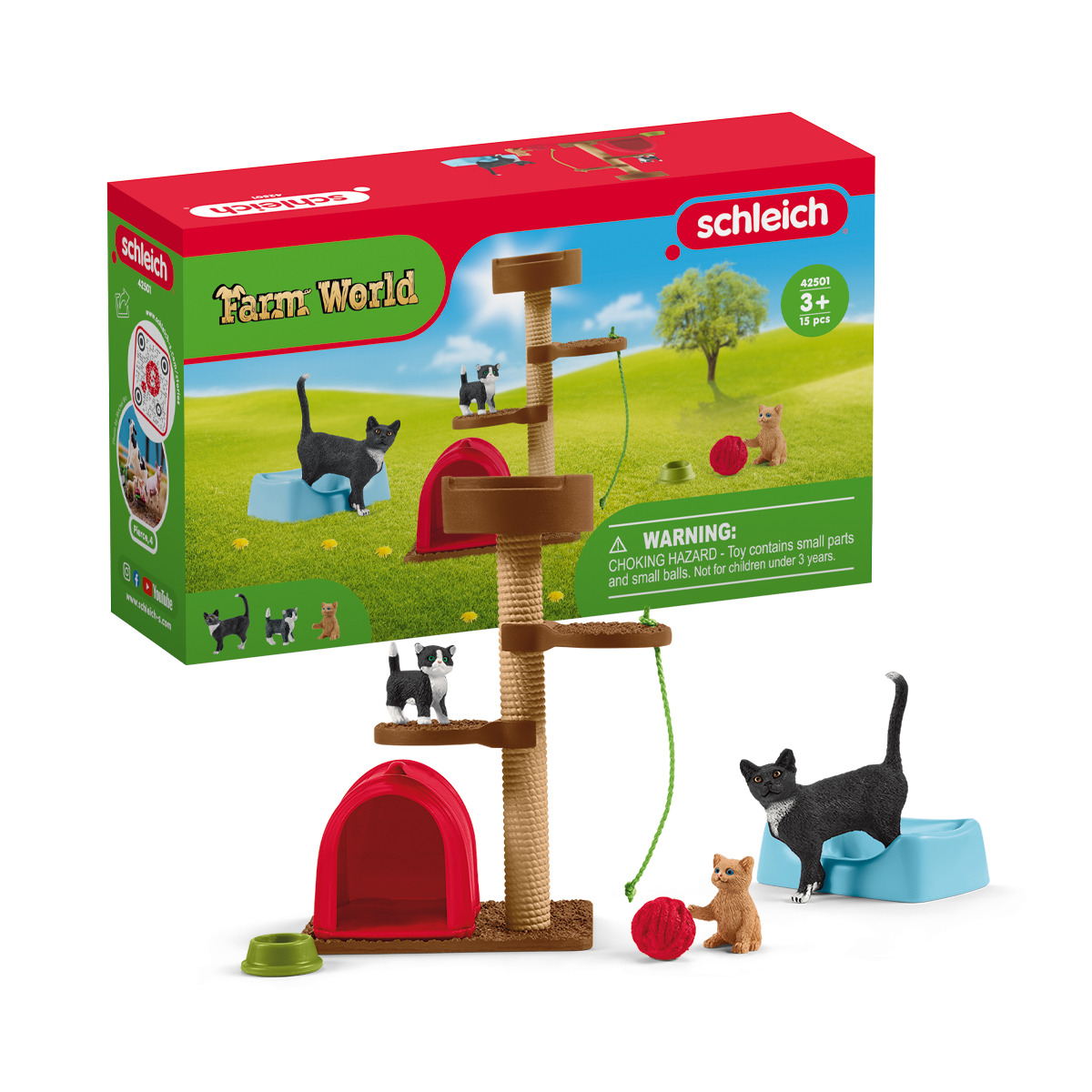 Игровой набор SCHLEICH Игровой комплекс для кошки - фото 1
