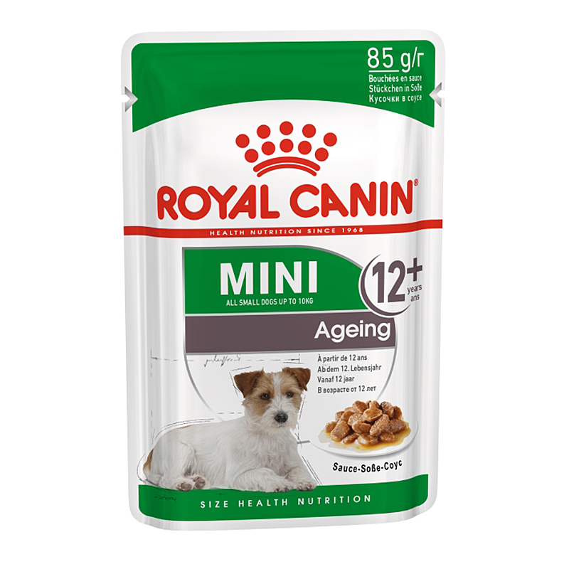 Корм для пожилых собак ROYAL CANIN малых пород соус пауч 85г - фото 1