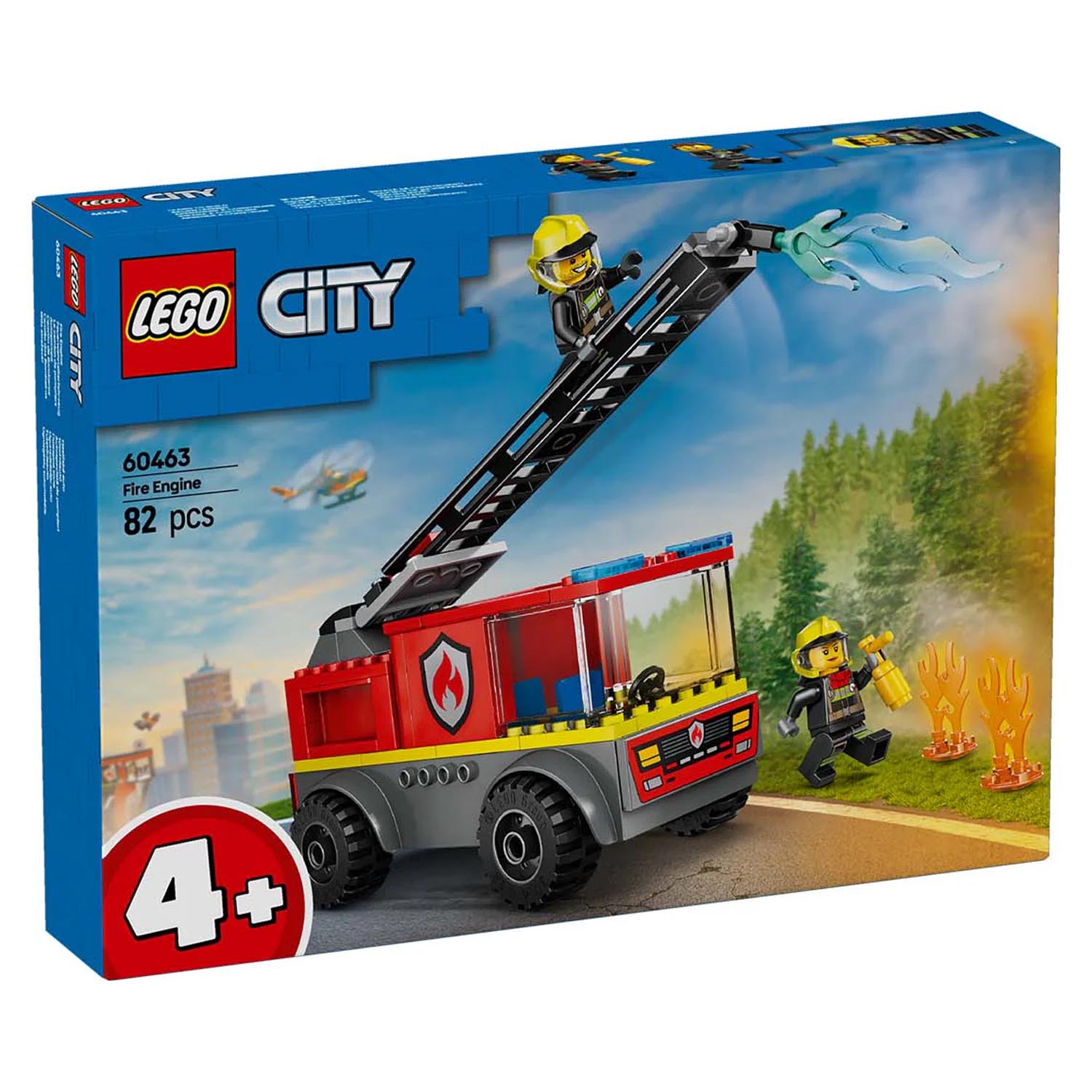 Конструктор LEGO City Пожарная машина с лестницей 82 дет. - фото 8