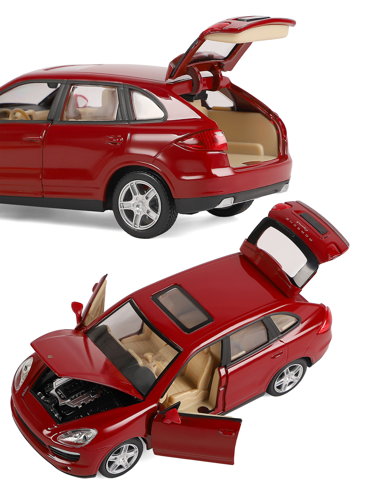 Внедорожник АВТОпанорама Porsche Cayenne S 1:24 JB1251131 - фото 10