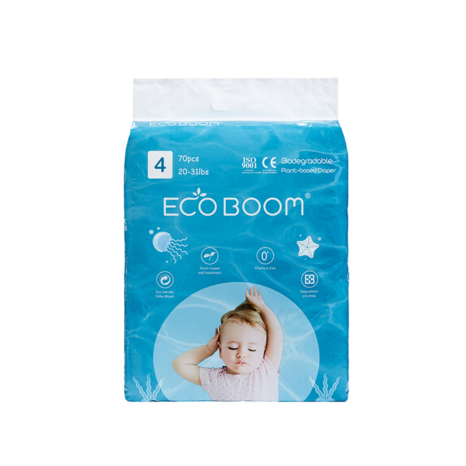 Подгузники ECO BOOM Eco L 70 шт. - фото 1