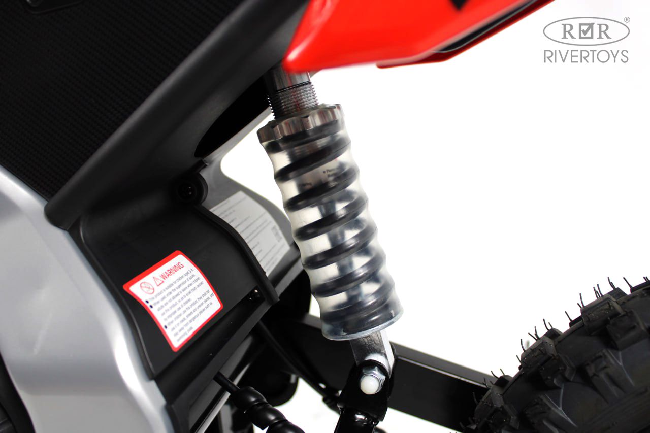 Электромотоцикл RIVERTOYS E777KX-MOTO-RED - фото 11