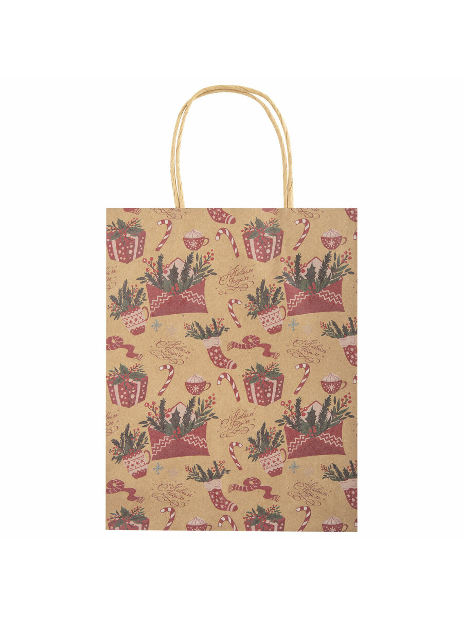 Пакет новогодний подарочный Золотая сказка набор 10 штуки письмо Деду Морозу - фото 4