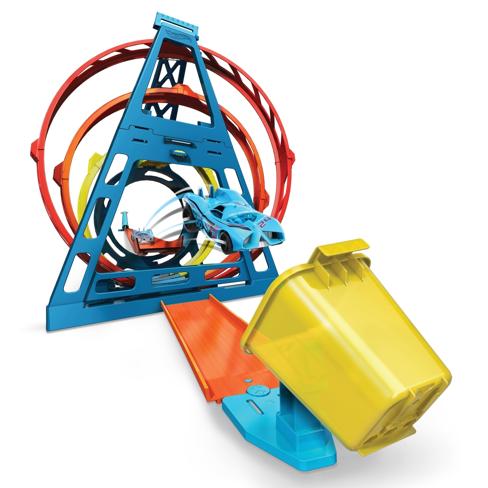 Трек Hot Wheels Тройная петля GLC96 - фото 5