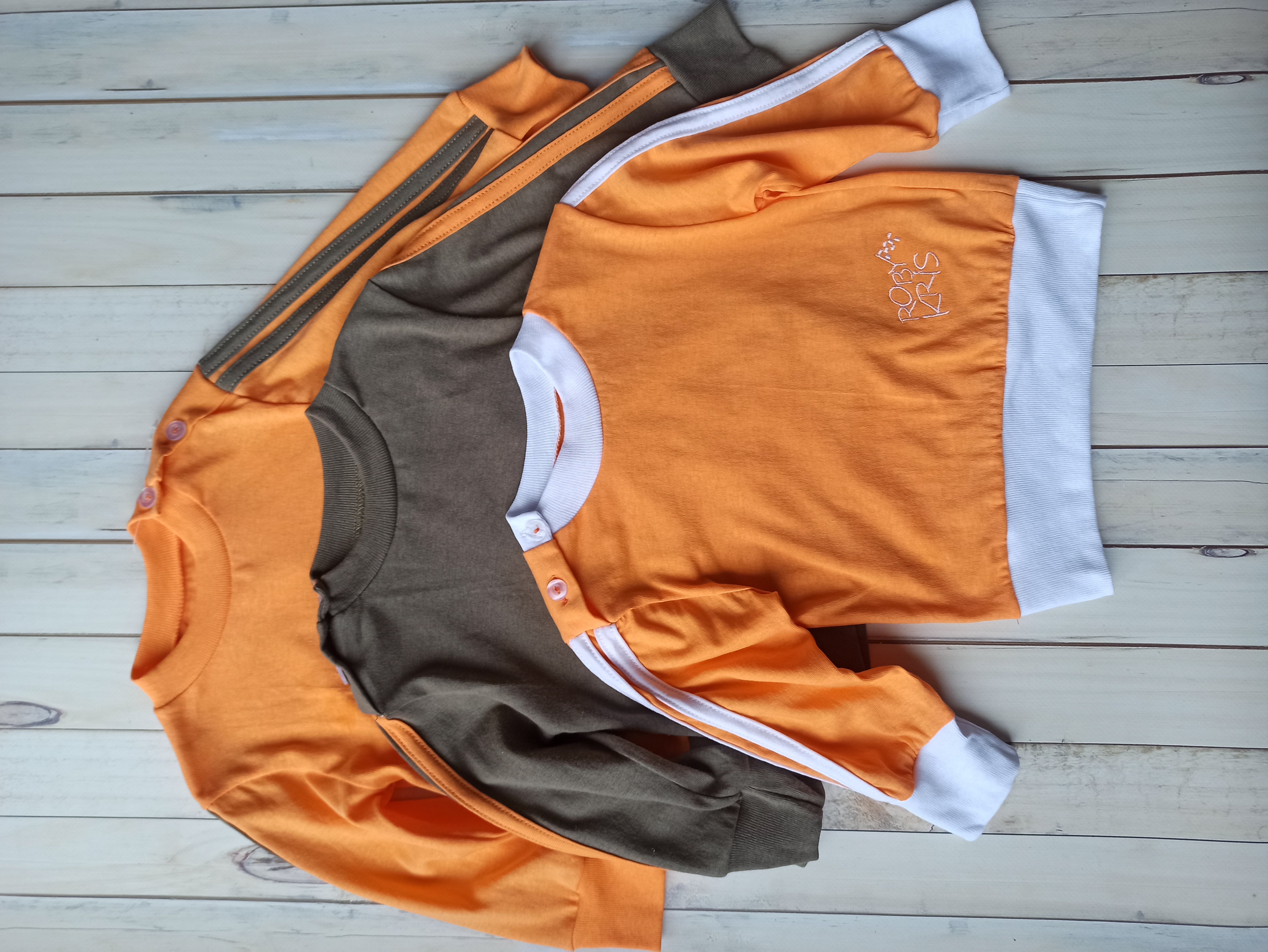 Свитшот 3 шт RobyKris 3-46-17_оранж - фото 1