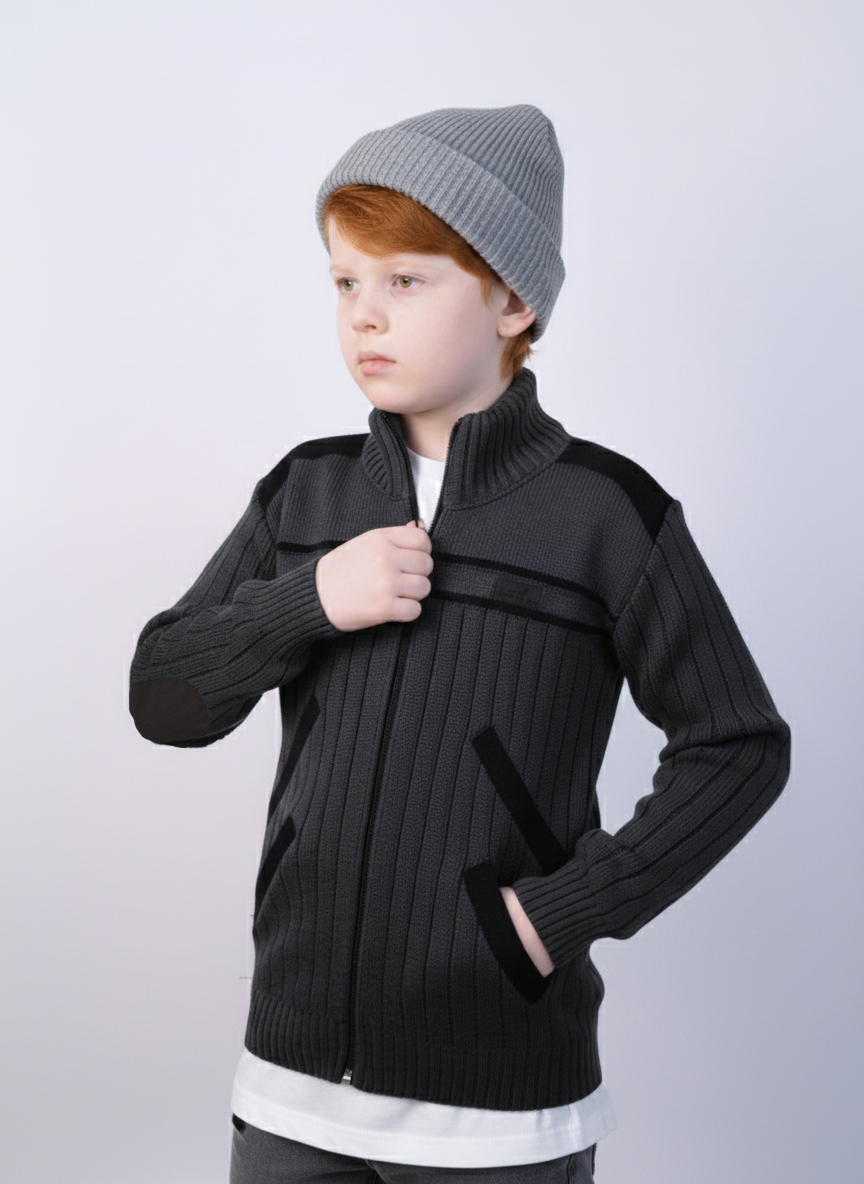 Кардиган AS TEKS VIT-001/ графит - фото 1