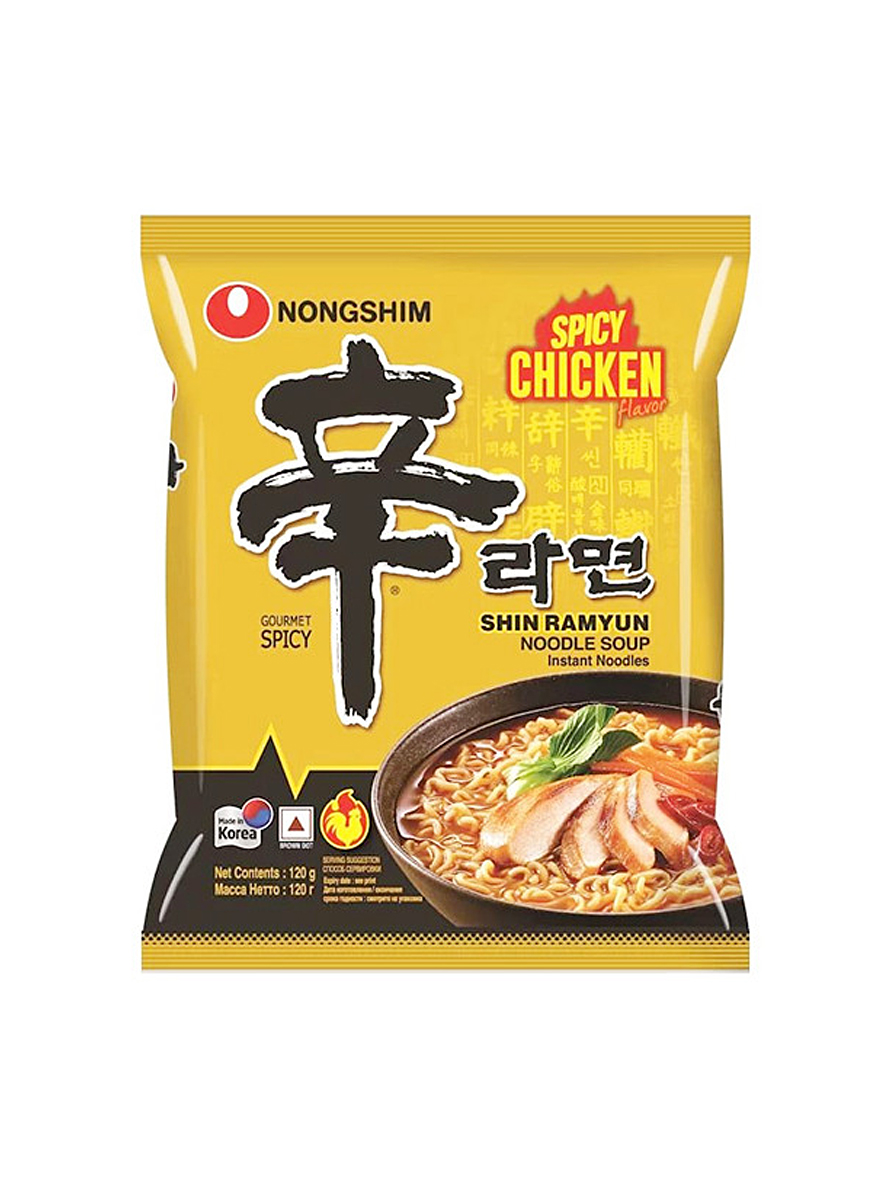 Лапша быстрого приготовления Nongshim острая курица - фото 2