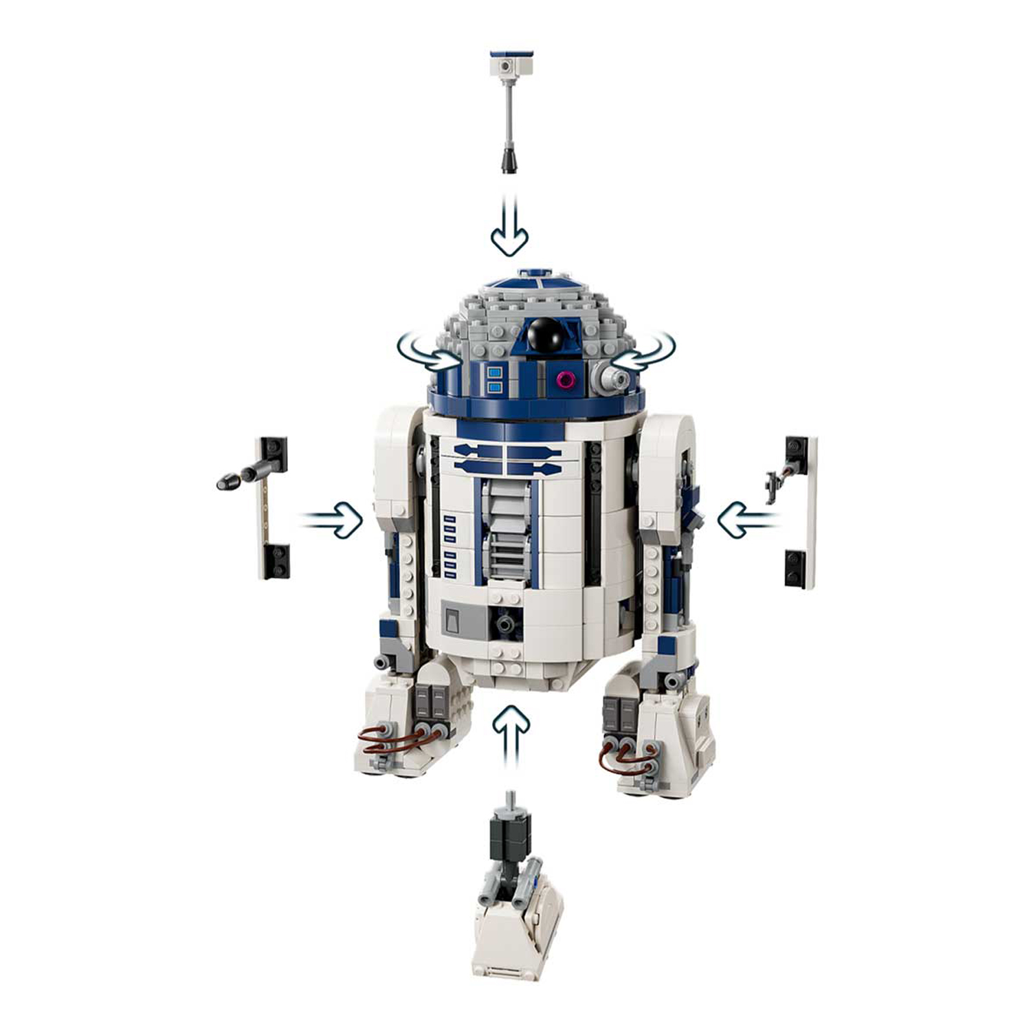 Конструктор LEGO Star Wars Дроид R2-D2 1050 дет. - фото 7