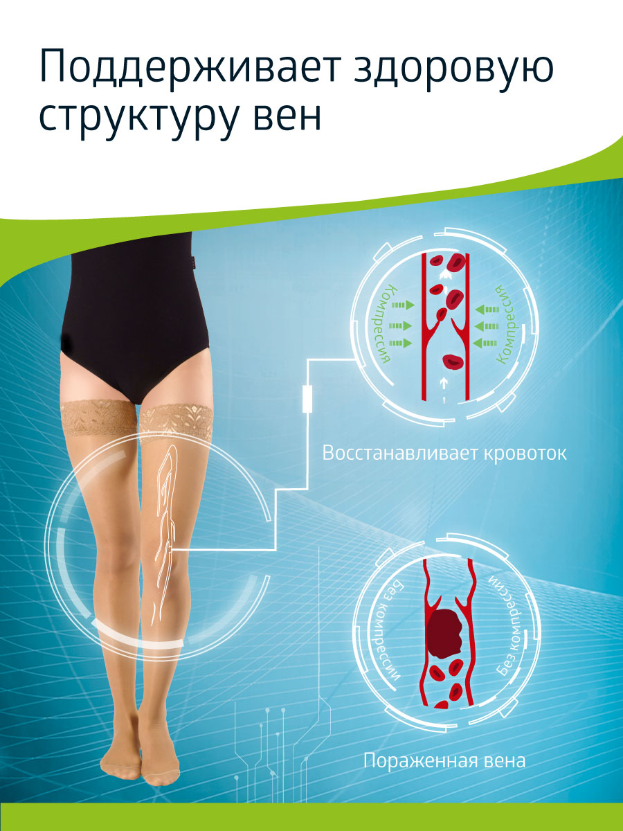 Чулки B.Well W-2122Natural - фото 13