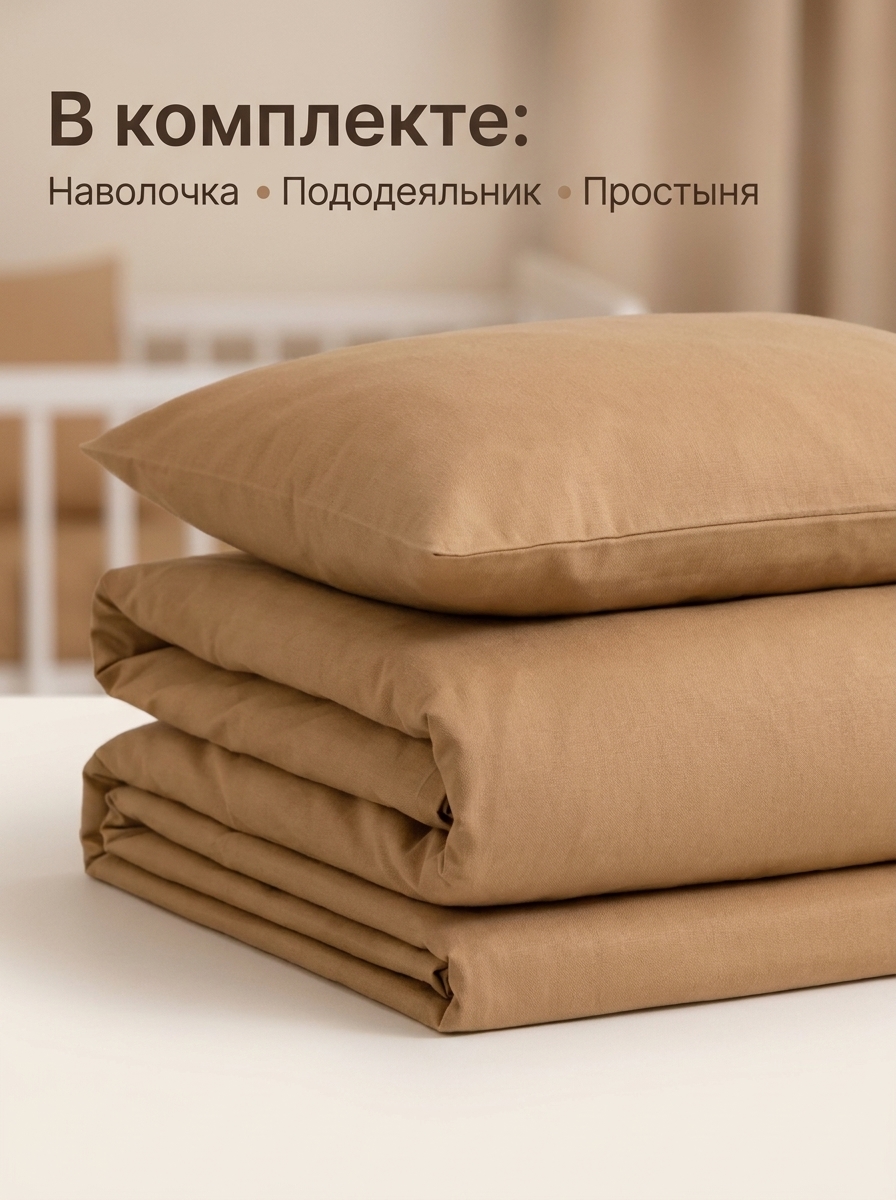 Комплект постельного белья Укрой Уютом Натяжная простынь детский 3 предм. - фото 4