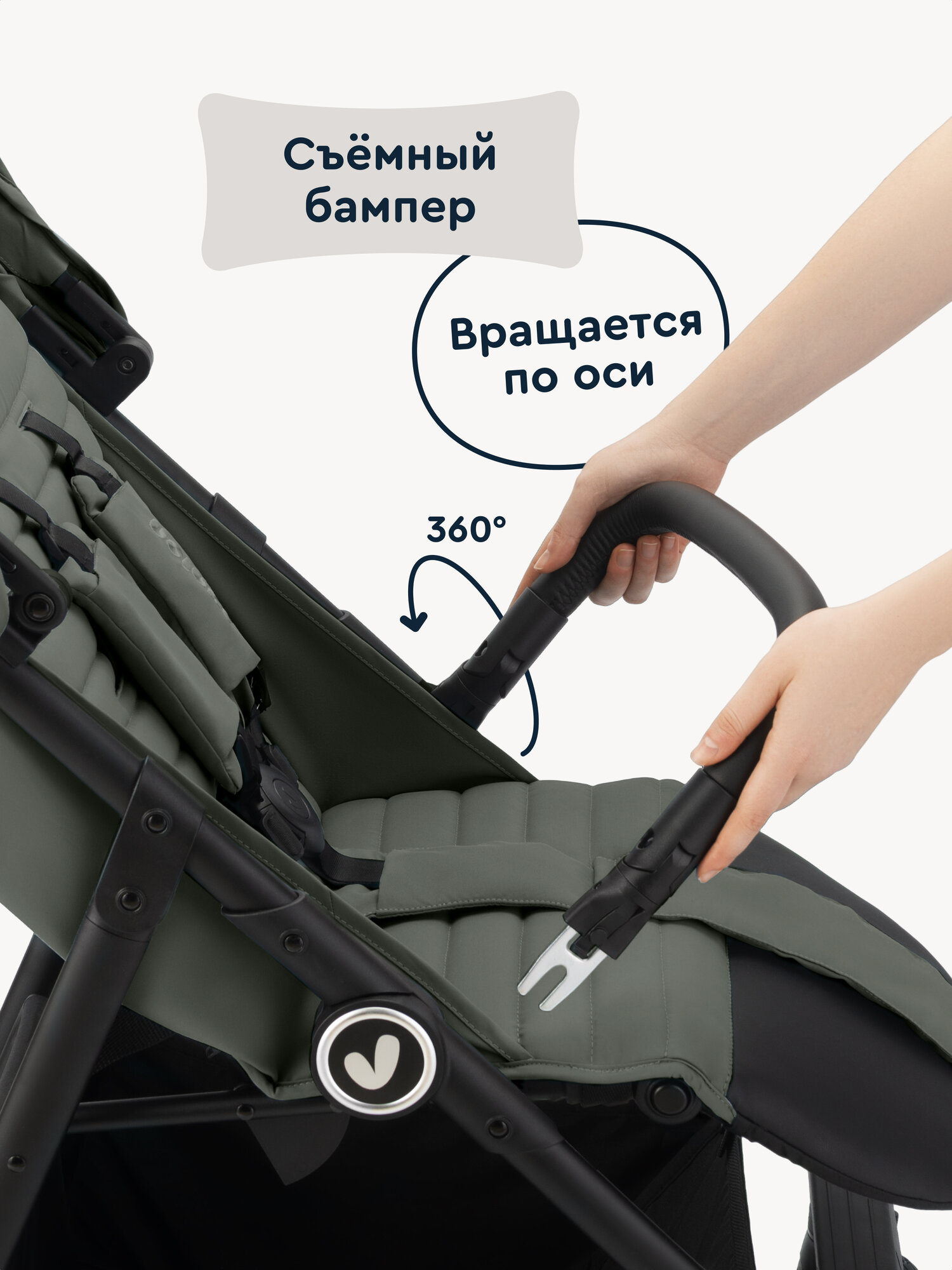 Коляска прогулочная Junion Fasti зеленый - фото 15
