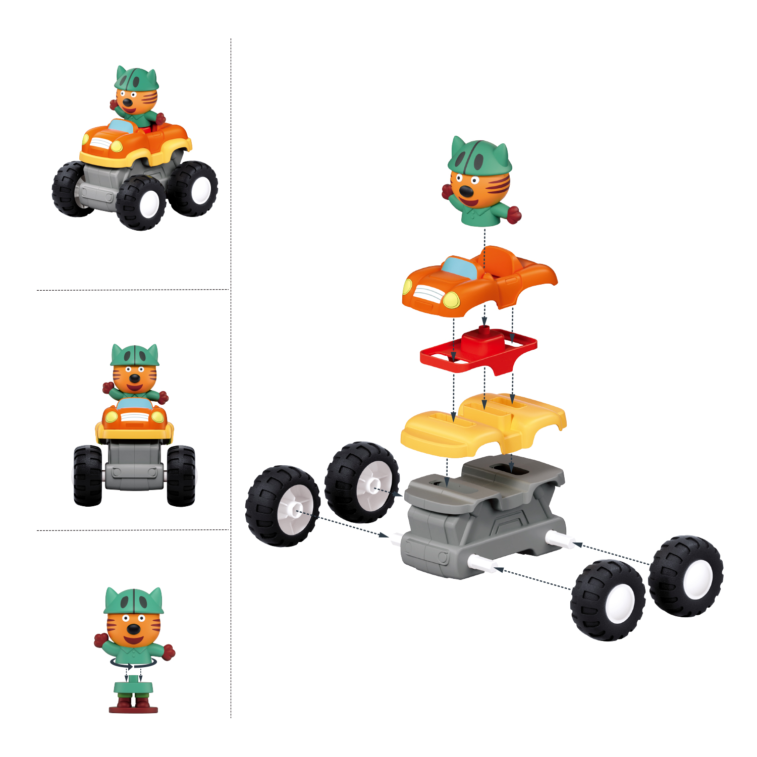 Конструктор SLUBAN Три Кота 19 дет. - фото 3