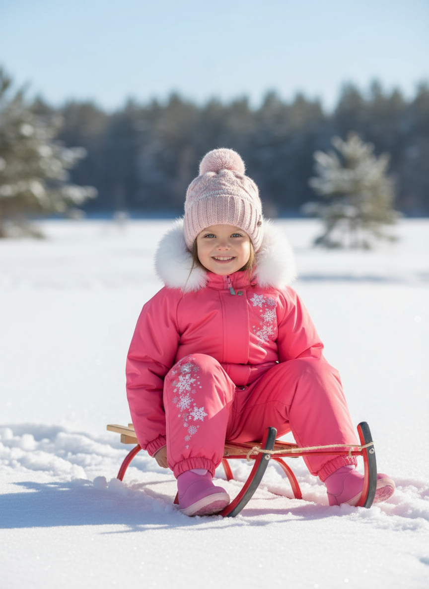 Комбинезон Arctic kids 30-019/1 розовый - фото 2