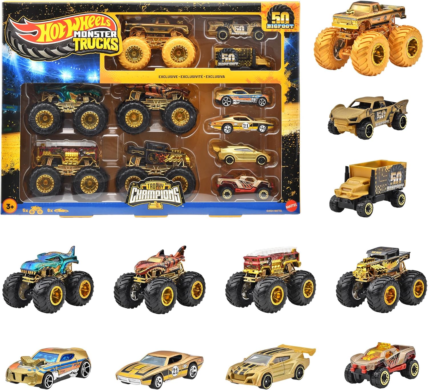Игровой набор Hot Wheels чемпионат бигфутов 1:64 JDW07 - фото 1