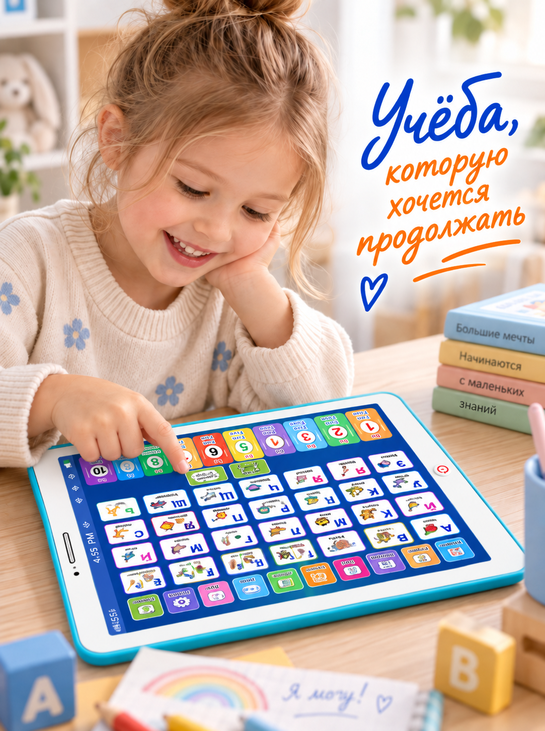 Планшет детский MiniMinds развивающий интерактивный - фото 9