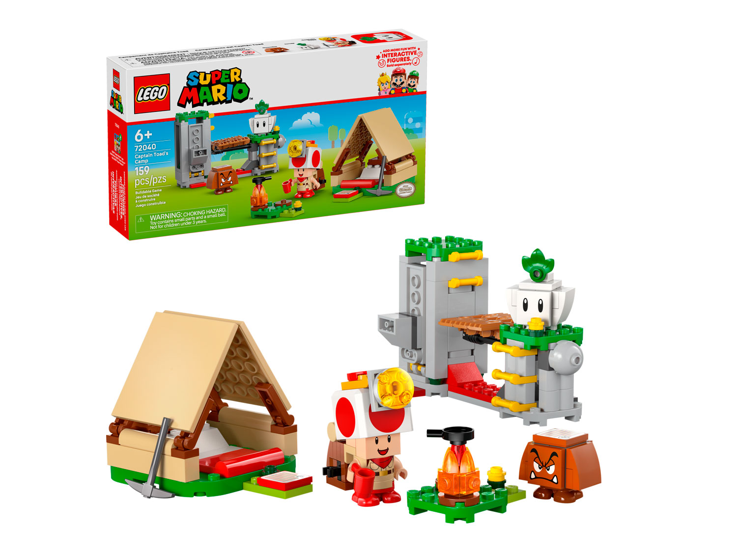 Конструктор LEGO Super Mario Лагерь капитана Тоада 159 дет. - фото 1